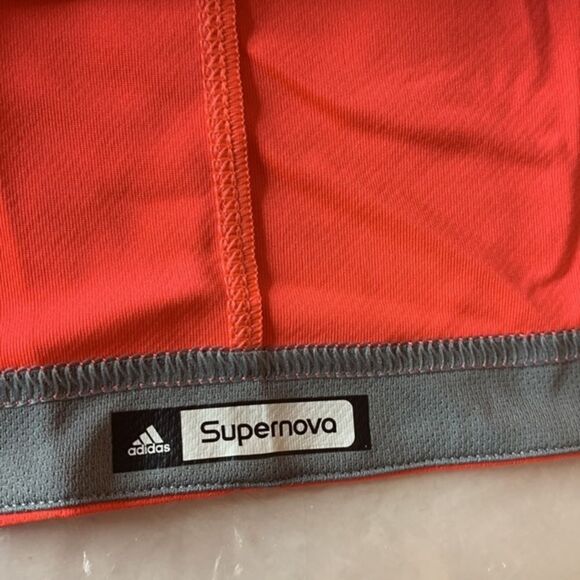 Adidas Supernova Short Sleeve Top Size Large Bright Coral - Picture 7 of 12